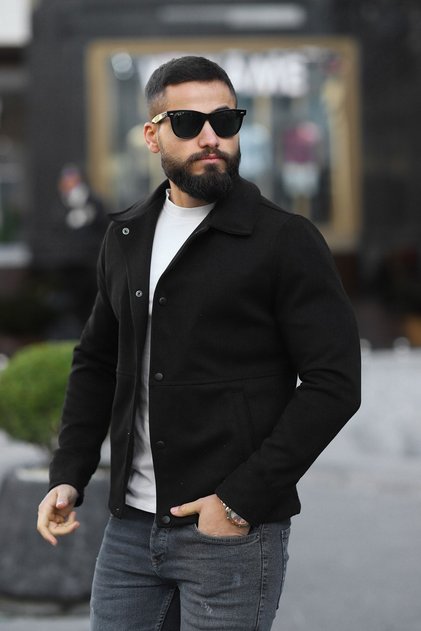 Men's Black Suede Jacket