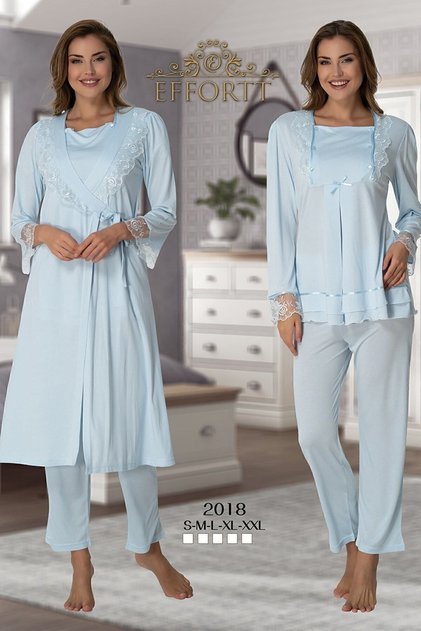 Maternity Pajama Set with Dressing Gown