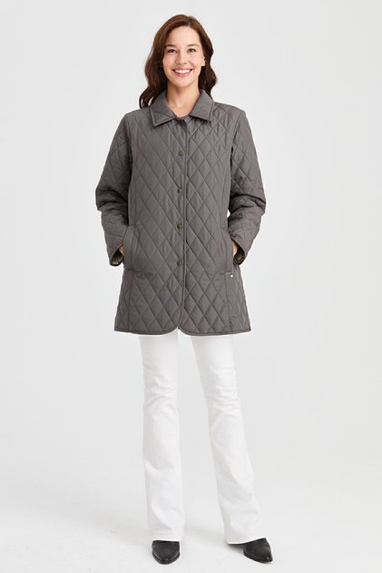 Women's Quilted Jacket Gray