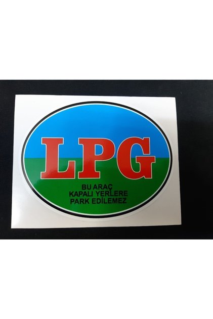 Lpg Sticker - Lpg Present Sticker - Lpg in Vehicle Warning Sticker