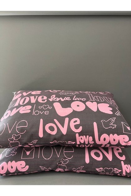 LOVE PATTERN PILLOW CASE 2-PIECE 50X70