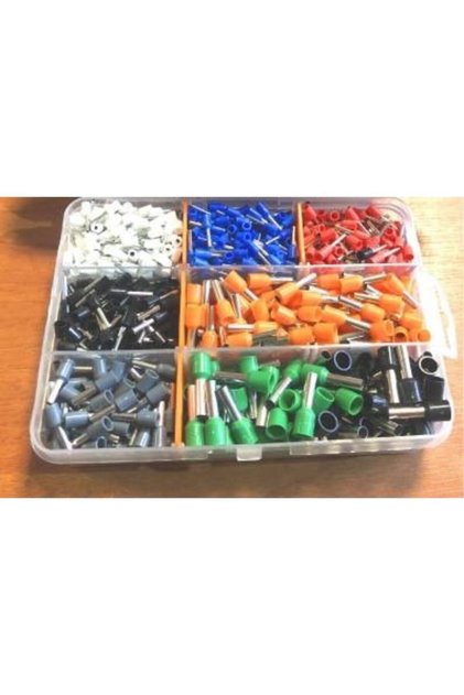 1200 Adet Kablo Pabucu Yüksük Seti 0.5-6 mm2 Arası