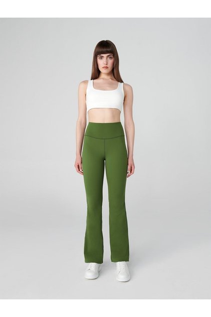 Push up Light Bootcut Gathering Spanish Leg Leggings Savana