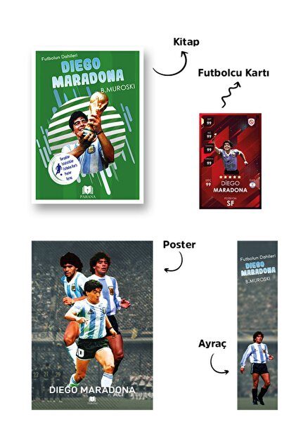 Parana Yayınları Maradona Futbolun Dahileri /futbolcu Kartı