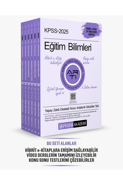 2025 KPSS Eğitim Bilimleri Konu Anlatımlı Modüler Set (6 Kitap)