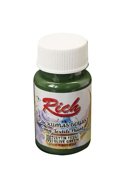 Rıch Akrilik Kumaş Boyası 01921 Zeytin Yeşil 50 Cc.