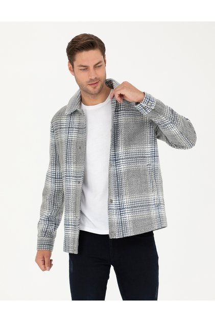 Navy Blue Stamp Coat 50283843-Vr033