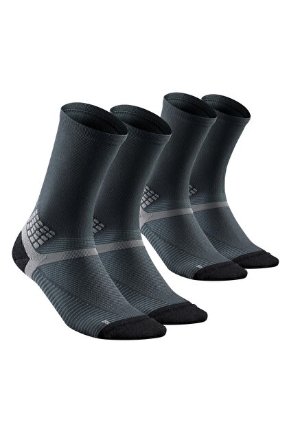 Decathlon Long Sleeve Outdoor Socks Pairs Black Hike 500