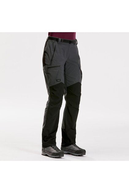 Kadın Outdoor Trekking Pantolonu - Gri - Mt500