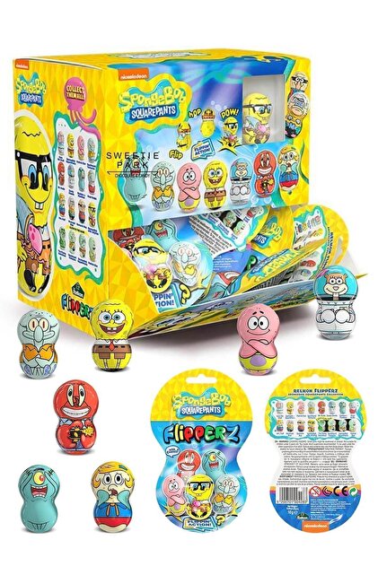 Flipperz Sünger Bob Süngerbob Spongebob Sponge Bob Hacıyatmaz Lisanslı Figürlü Oyuncaklı Şekerleme