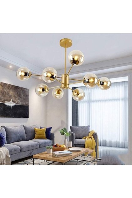 Modern Altın Rengi Avize Aydınlatıcı