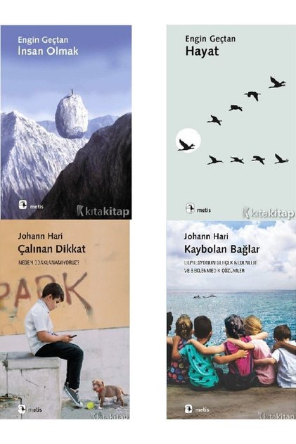 İnsan Olmak - Hayat - Çalınan Dikkat - Kaybolan Bağlar - Johann Hari - Engin Geçtan 4 KİTAP SET