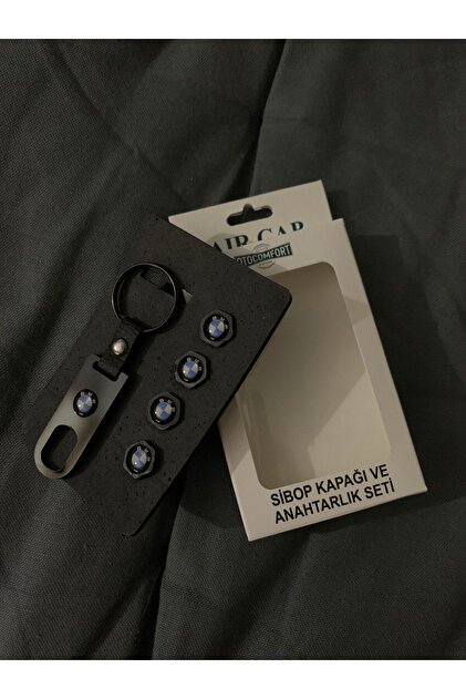 B.M.W 5 Series Keychain and Valve Cover Set