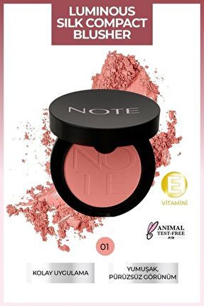 Note Cosmetics Luminous Silk Compact Blusher Toz Allık - 06 Sandy
