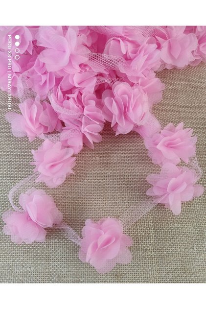 Laser Cut Chiffon Flower 1 Meter – Tulle