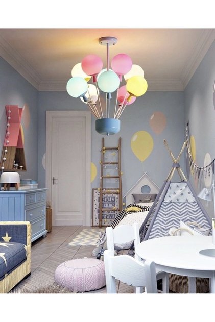 Çocuk Avizesi Balon Tasarım Avize kız ve erkek çocuk odaları için