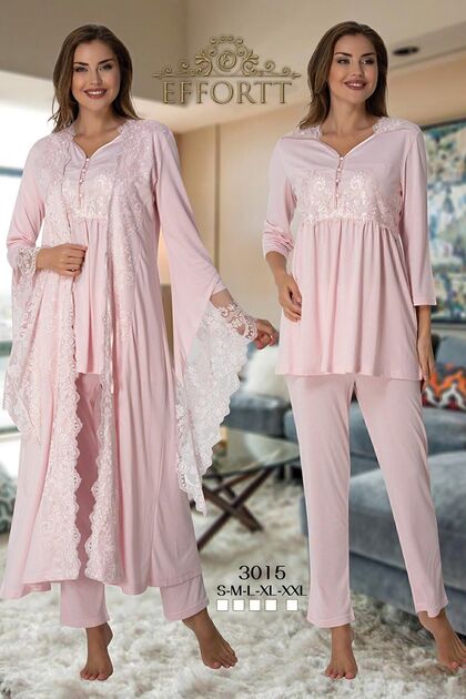 Maternity Pajama Set with Dressing Gown