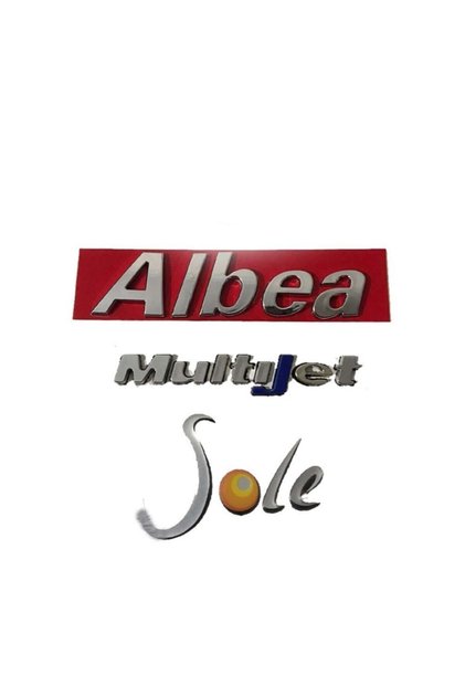 Fiat Albea Multijet Sole Uyumlu Bagaj Yazısı Arma