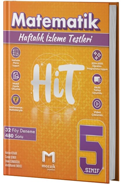 Mozaik Yayınları Mozaik Yayınları 5. Sınıf Matematik HİT 32 Deneme