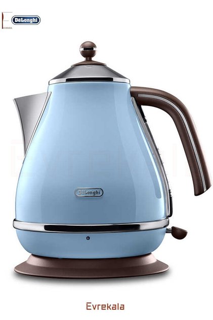 Evrekala Kettle Delonghi Vintage Su Isıtıcı New Series -Yetkili Evrekala- 1.7 Lt Mavi