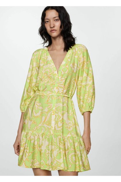 Patterned bow dress