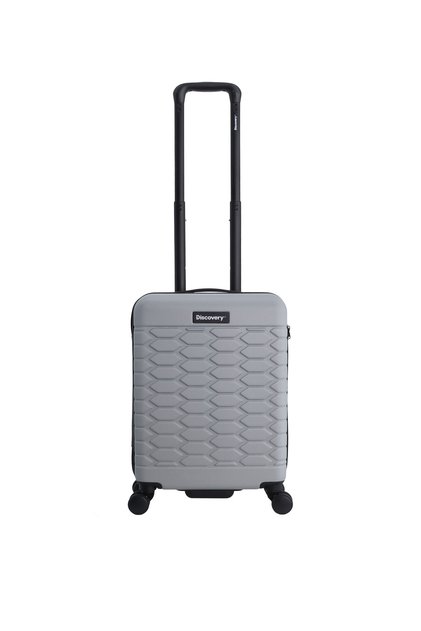 Reptile ABS Carry-On, TSA Lock, 4 Double Wheels, 20 Inch Silver