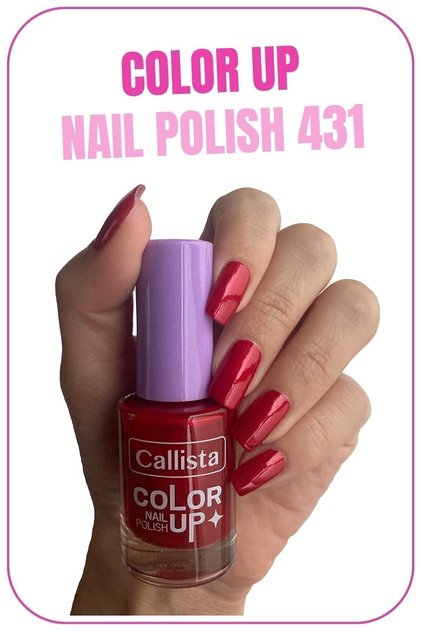 Color Up Nail Polish Oje 431 Velvet Cake Party - Kırmızı