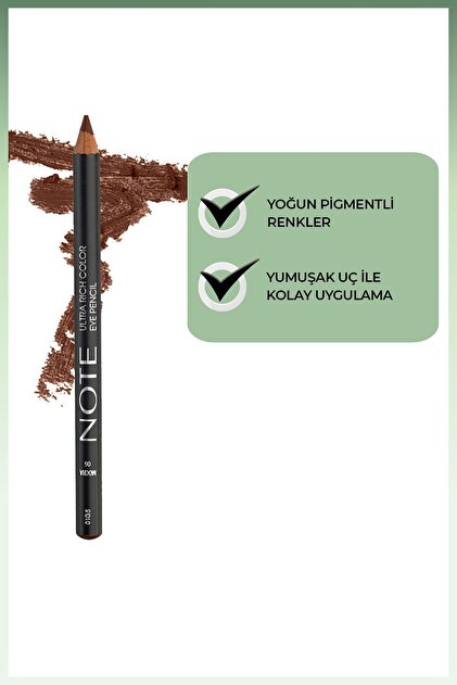 Note Cosmetics Ultra Rich Color Göz Kalemi 06 Mocha - Kızıl Kahve