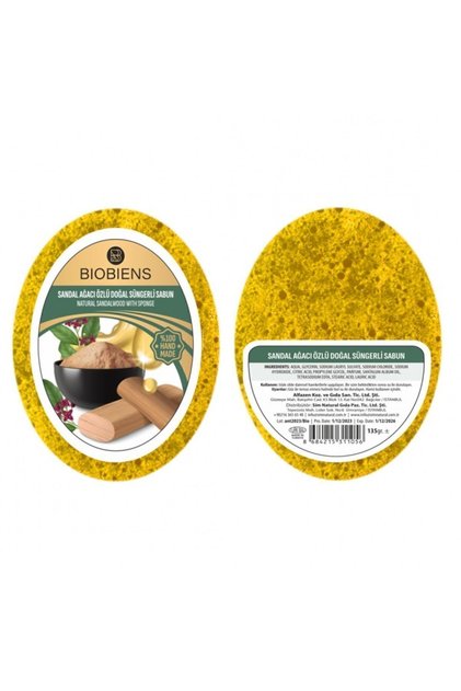 Sandalwood Extract Natural Sponge Soap 135gr