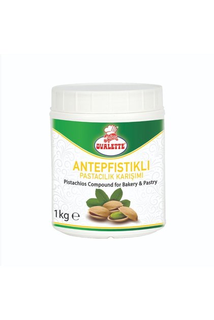 PASTA SOSU - ANTEP FISTIK MEYVE ÖZÜ ANTEP FISTIK PASTACILIK KARIŞIMI 1 KG KATSAN OVALETTE