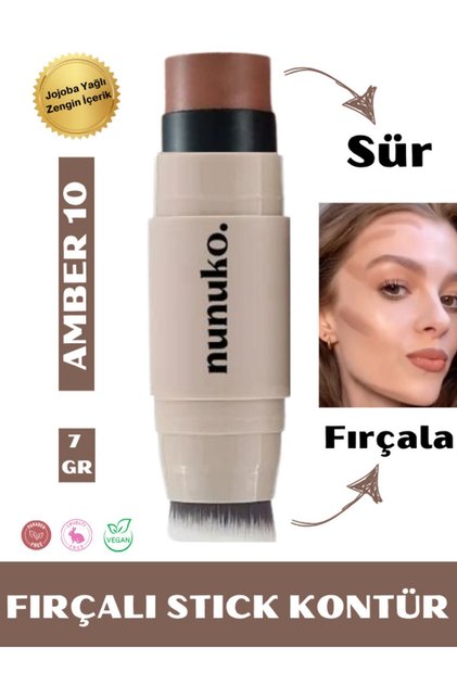 Milky Jelly 2'si 1 Arada Çift Taraflı Fırçalı Stick Kontür Yumuşak Sürüm