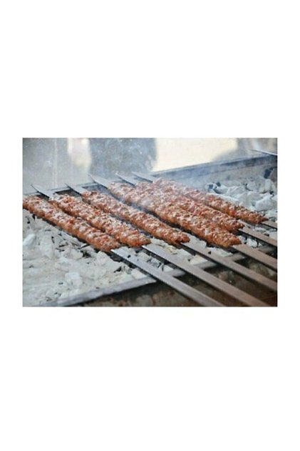 12 Adet Adana Şiş Kebap Şiş 50 Cm Şiş Galvaniz Paslanmaz Şiş