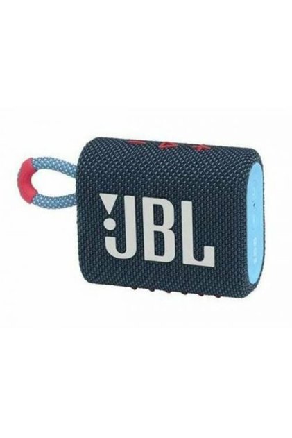 Go 3 Mavi Pembe Taşınabilir Su Geçirmez Bluetooth Hoparlör