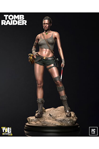 Figurine Angelina Jolie En Lara Croft – Tomb Raider (résine, 8,5 Cm)