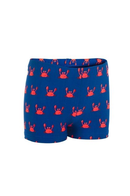 Nabaiji Bebek Boxer Mayo - Mavi / Yengeç Baskılı