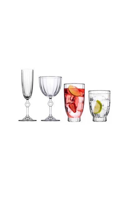 Amore Su Meşrubat Bardağı Ve Kadeh Çeyizlik Set 24 Parça