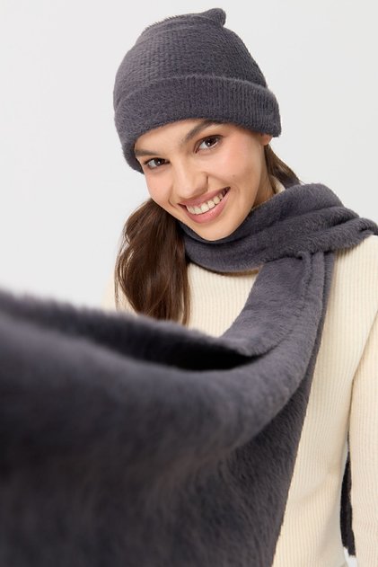 Women's Knitwear Aphrodite Beret Anthracite