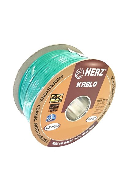 herz Flexia Rgu6 Coaxial Uydu Kablosu 64 Tel Yeşil Renk - Fiyatı