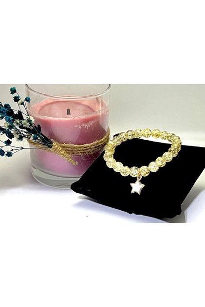 Necef Healing Energy Natural Stone (Yellow) Bracelet: Spiritual Balance and Aesthetics