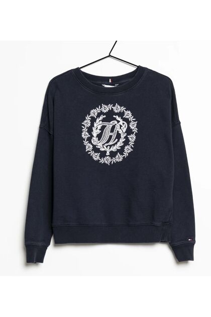 Organic Cotton - Relaxed Fit Oversize Floral Sweatshirt