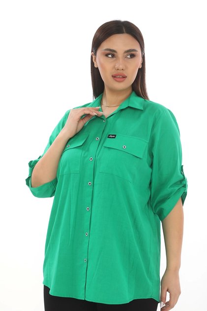 100% Cotton Large Size Natural Shirt