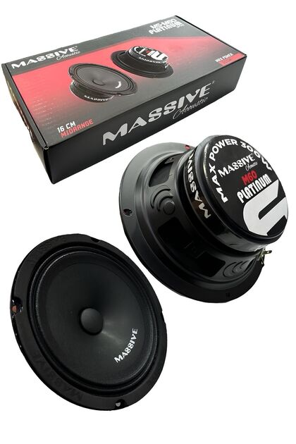 鼓子 Massive Ms-m60 Çifti 600 Watt 200 Rms 16cm Midrange Oto Hoparlör 1