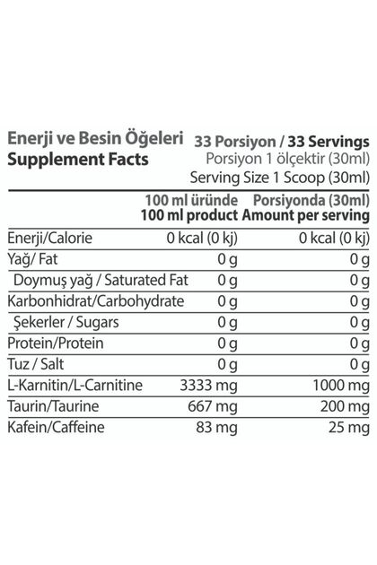 Hardline L-carnitine Sv Limon Aromal 1000 ml - Fiyat, Yorumlar