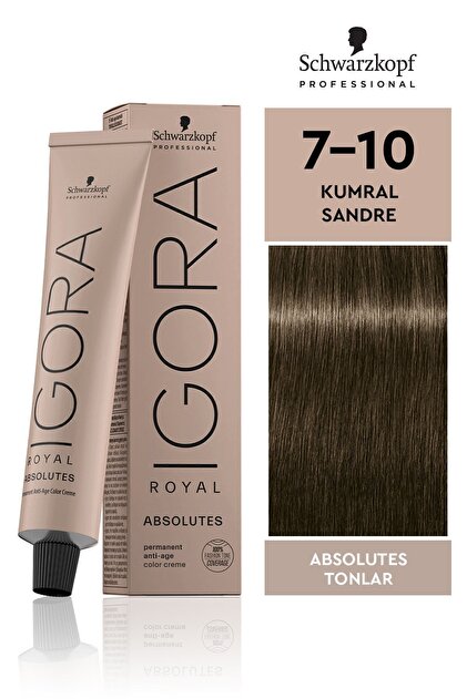 Royal Absolutes Tonlar 7-10 Kumral Sandre Saç Boyası 60ml