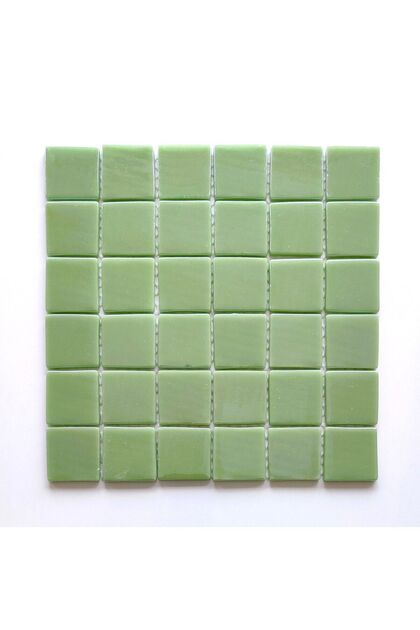Yaşam Alanlarının Tüm Yüzeyleri Için 50x50mm Mint Yeşili Cam Mozaik (10 FİLE=1 M2 FİYATIDIR)