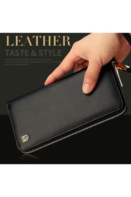 Montero Special Edition Gold Italian Made Genuine Leather Long Men's Wallet-Card Holder
