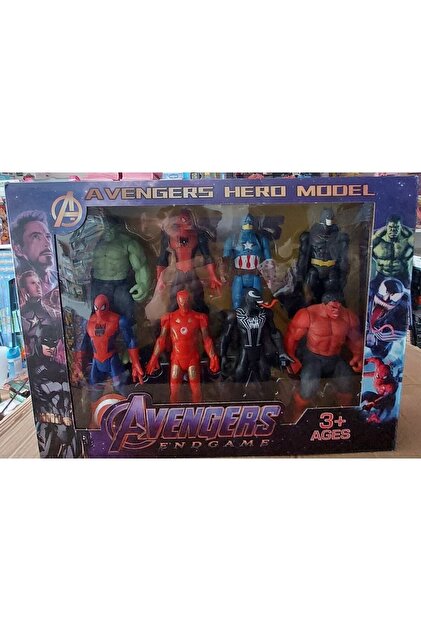Genel Markalar Avangers Süper Kahramanlar 8 Li Işıklı Figür Set