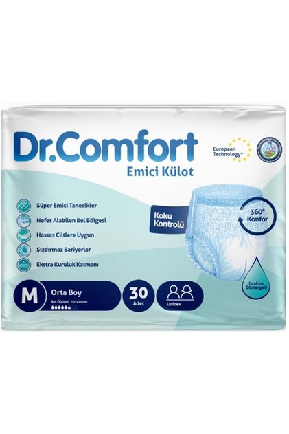 Adult Absorbent Patient Diaper Panties - M-Medium 30 Pieces Single Pack