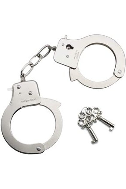 Parti Aksesuar Anahtarlı Oyuncak Metal Kelepçe Polis Kelepçesi