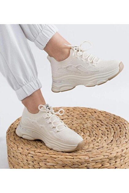 Guja 25Y309 Kadın Premium Triko Taşlı Sneaker Spor Ayakkabı